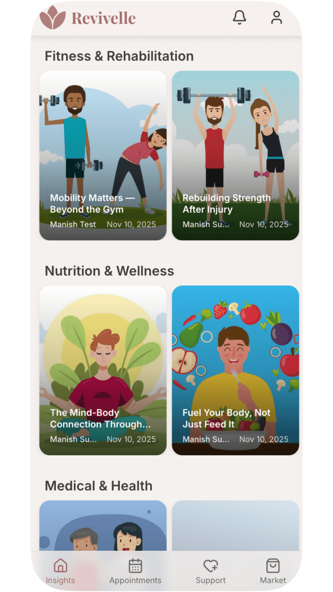 Revivelle Care App Preview